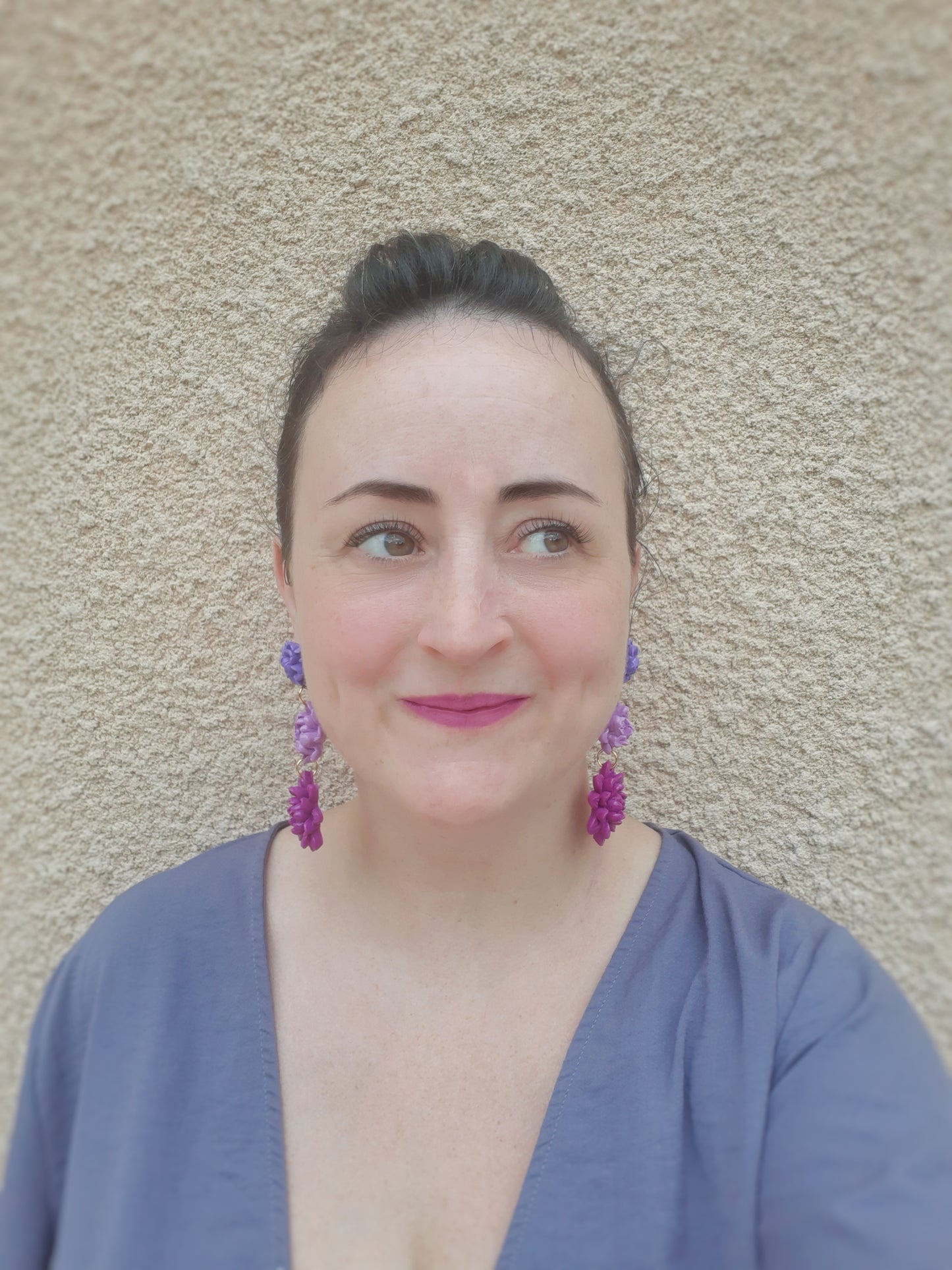 Arantxa earrings 3 flowers