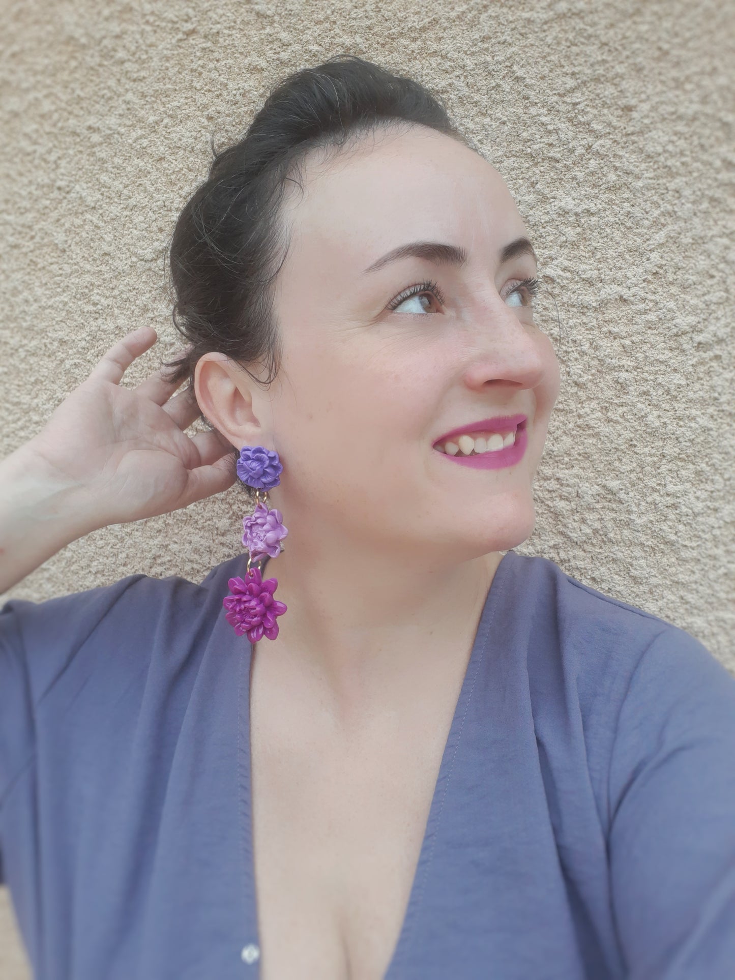 Arantxa earrings 3 flowers
