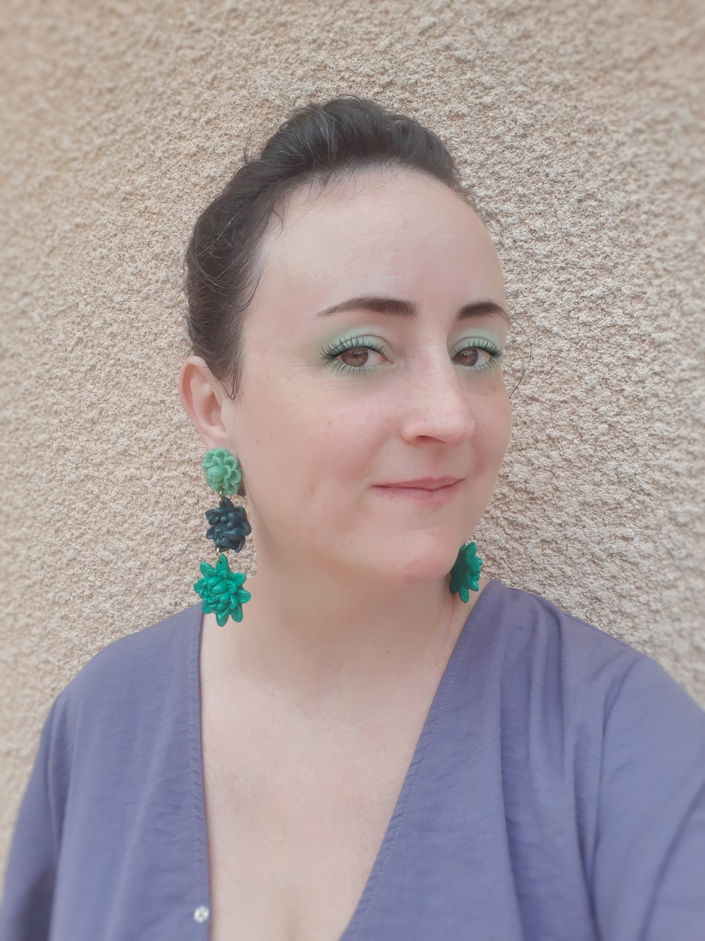 Arantxa earrings 3 flowers