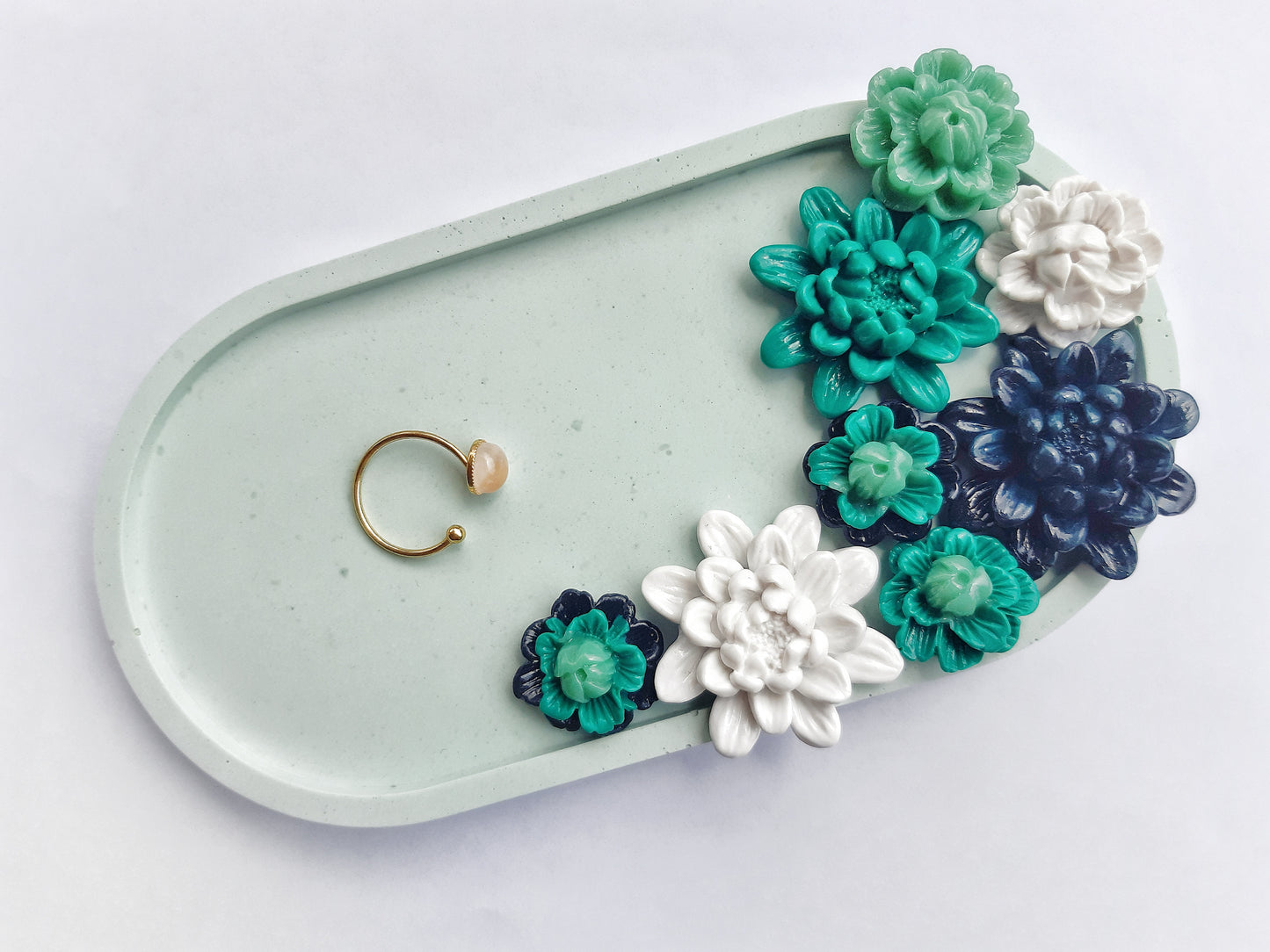 Flower Garden Jewelry Tray