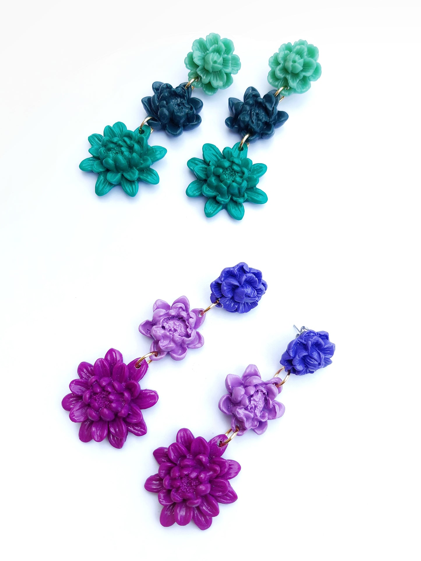 Arantxa earrings 3 flowers