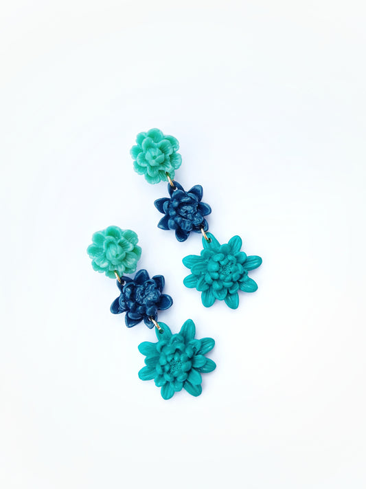 Arantxa earrings 3 flowers