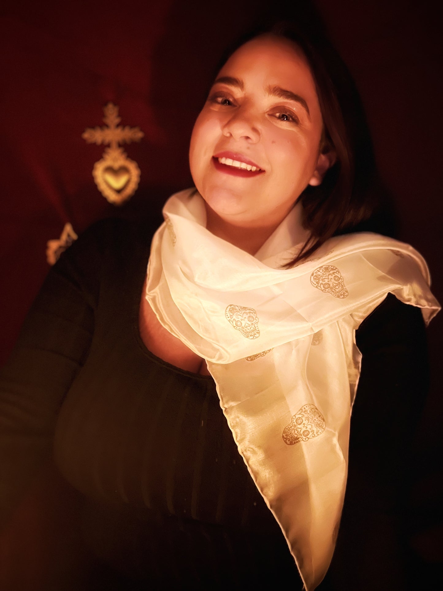 Foulard en soie Lagrimas de Seda