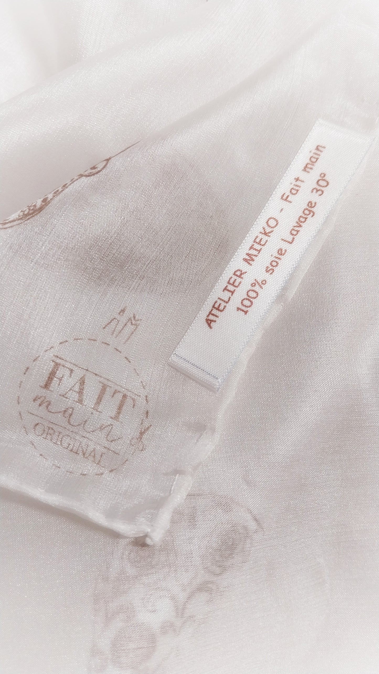 Foulard en soie Lagrimas de Seda