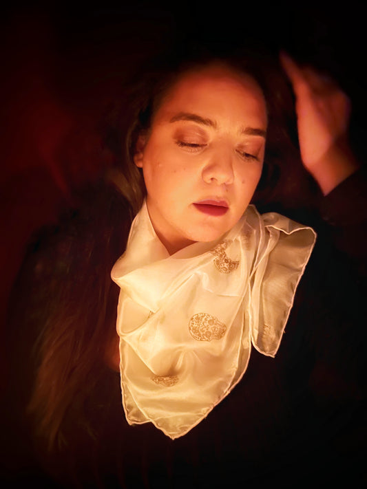 Foulard en soie Lagrimas de Seda