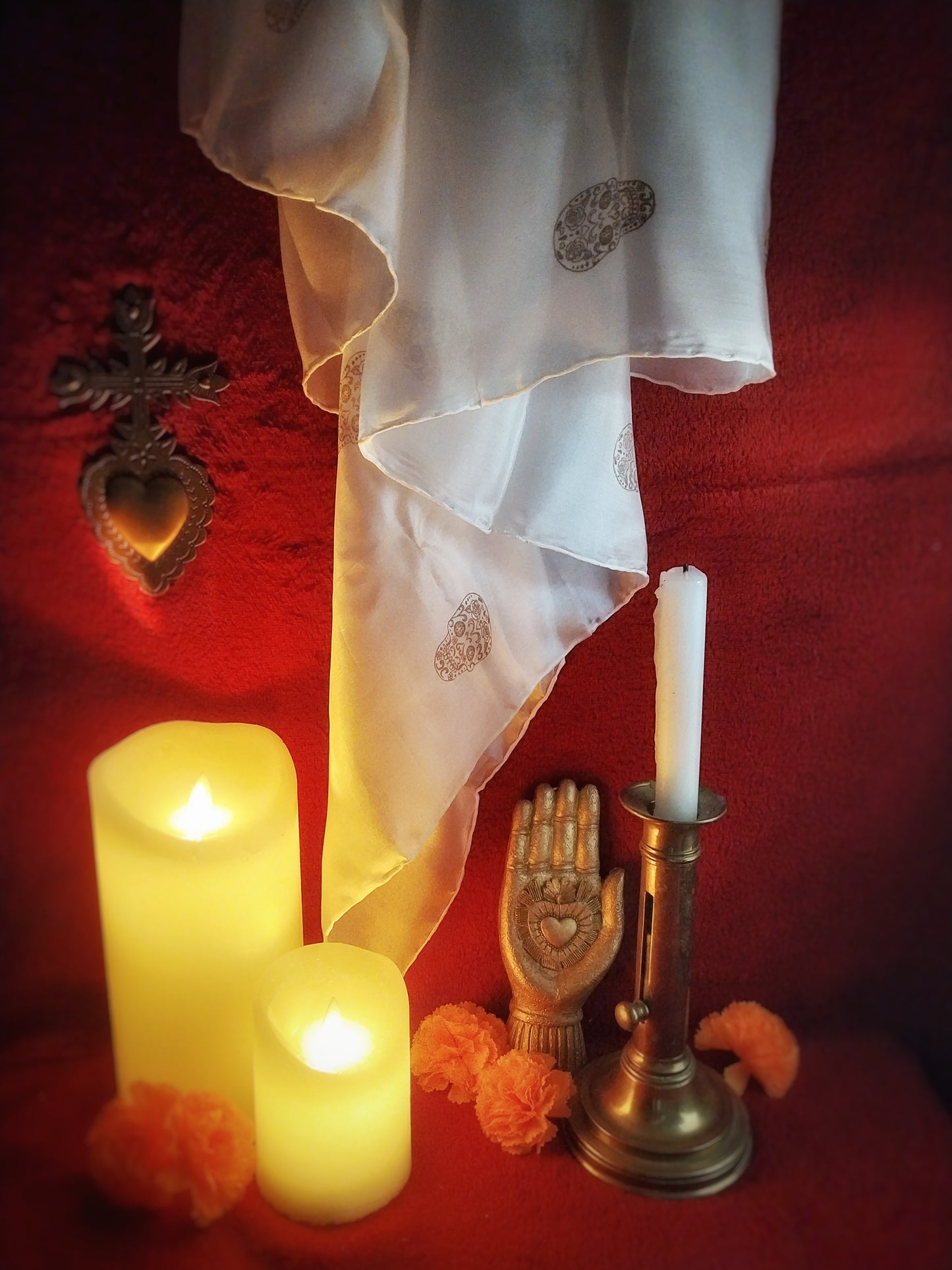Foulard en soie Lagrimas de Seda