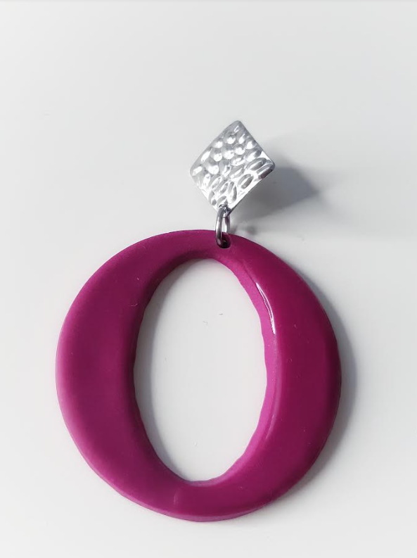 Semangka fuschia earrings