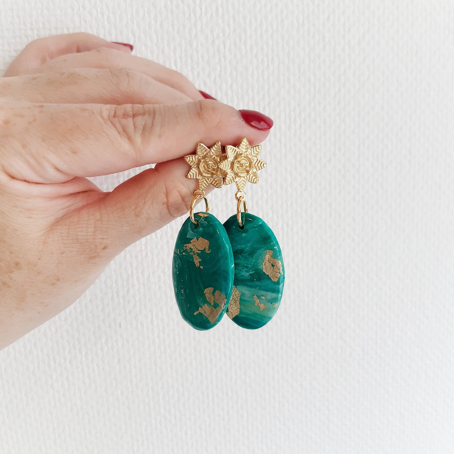 Ephemeral sun earrings