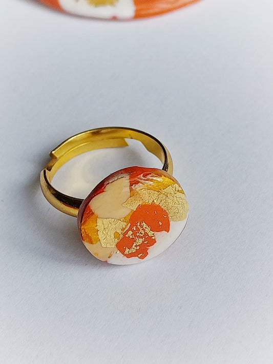 Bague Mentawaï ronde Terracotta