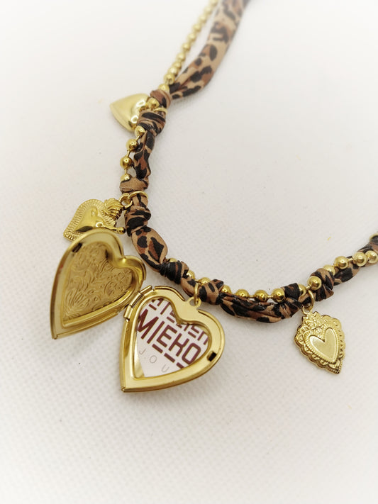 Talisman - Collier léopard Locket
