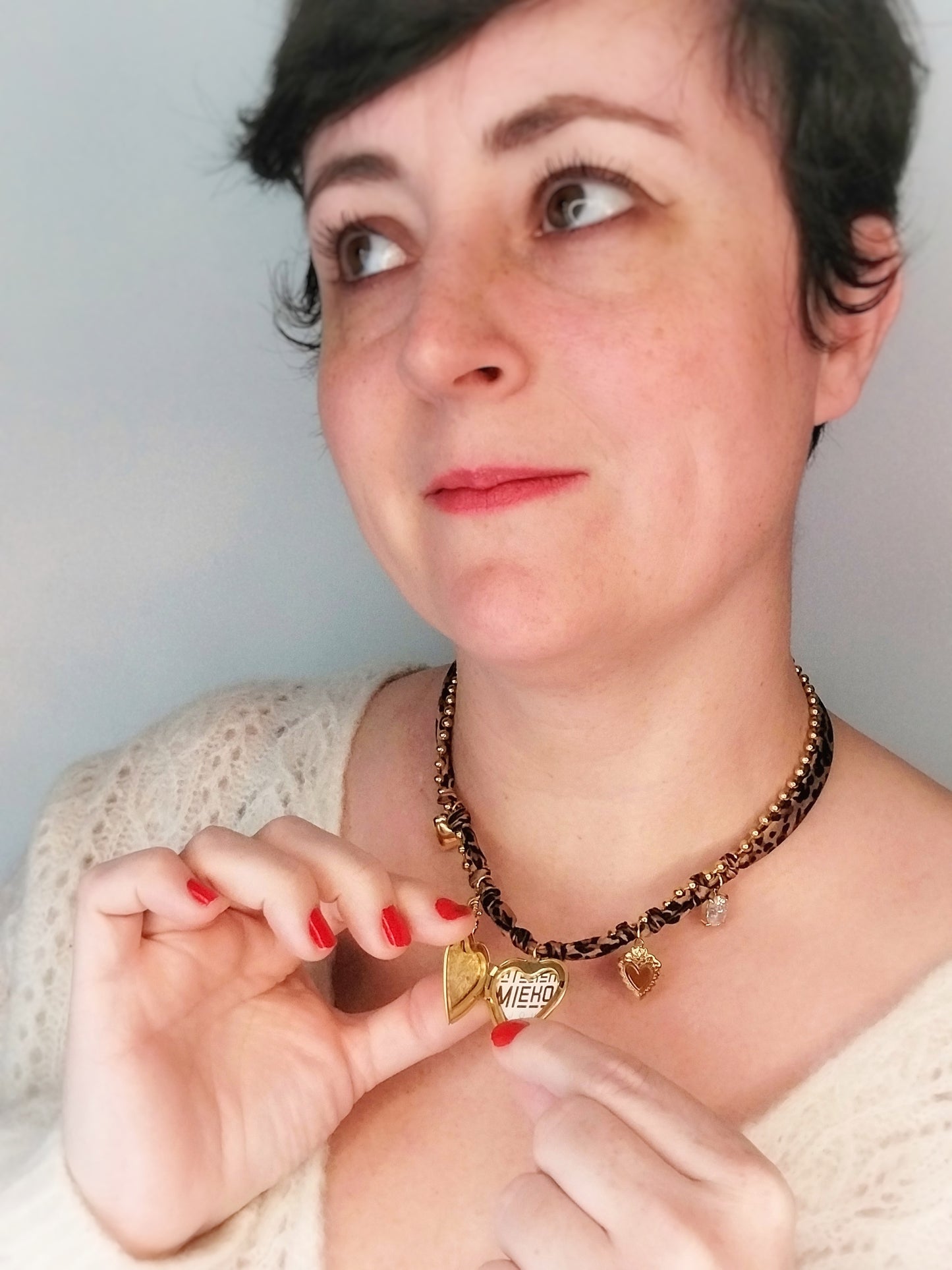 Talisman - Collier léopard Locket