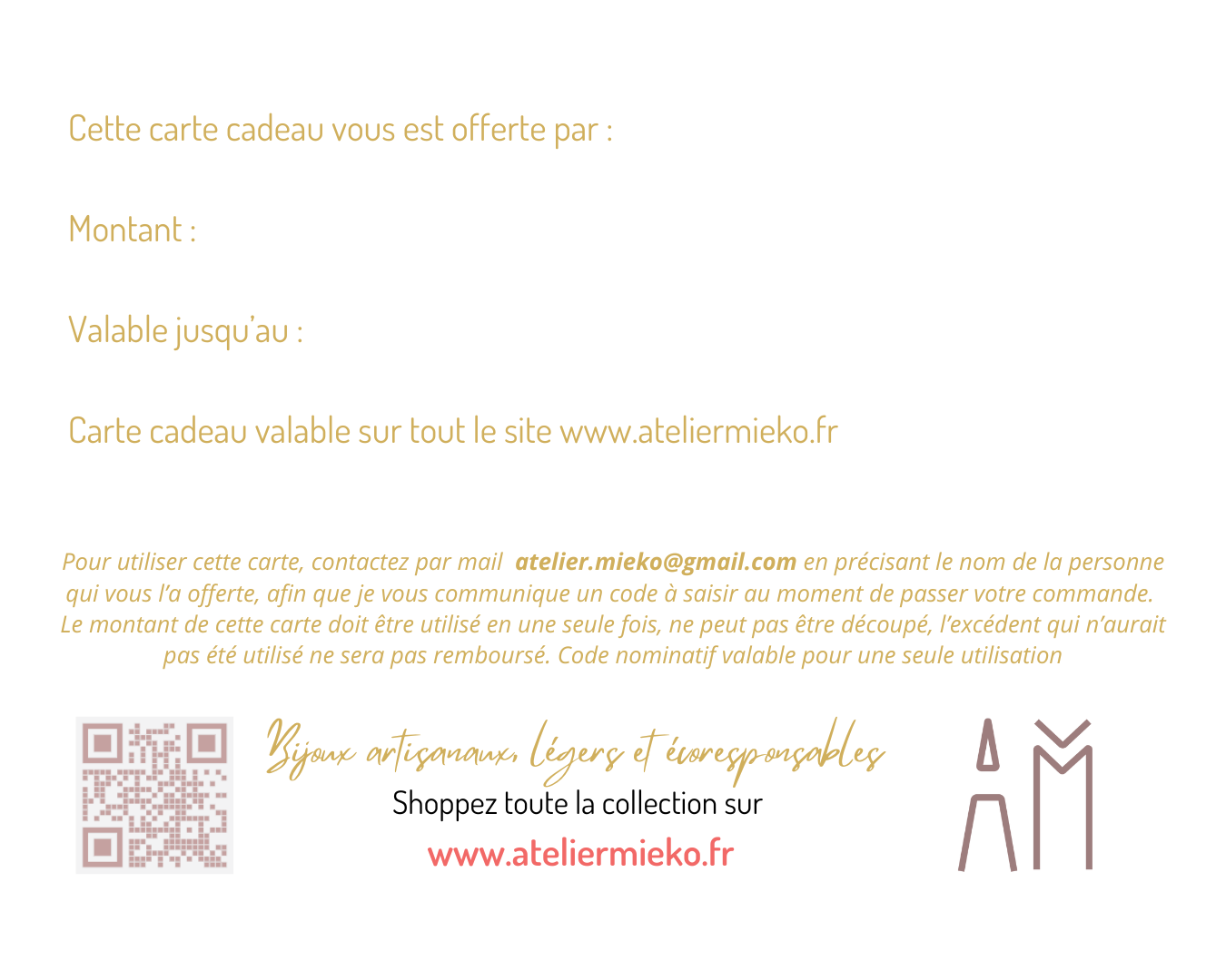 Chèque Cadeau à offrir