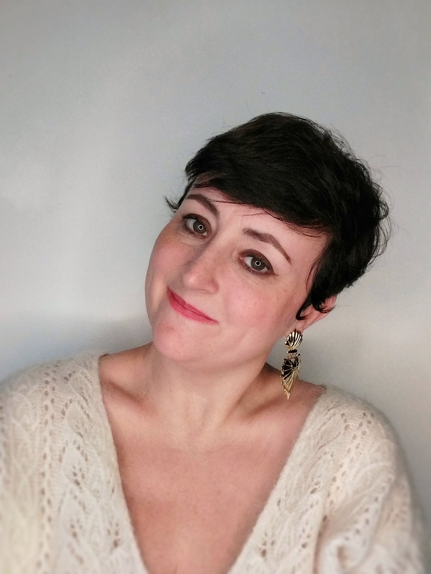 Solstice - Grandes Boucles d'oreilles cœur sacré