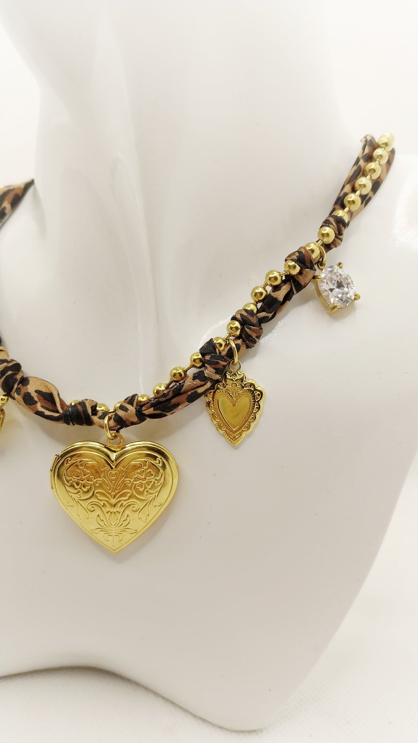 Talisman - Collier léopard Locket