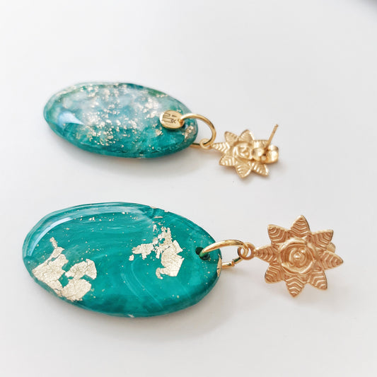 Ephemeral sun earrings